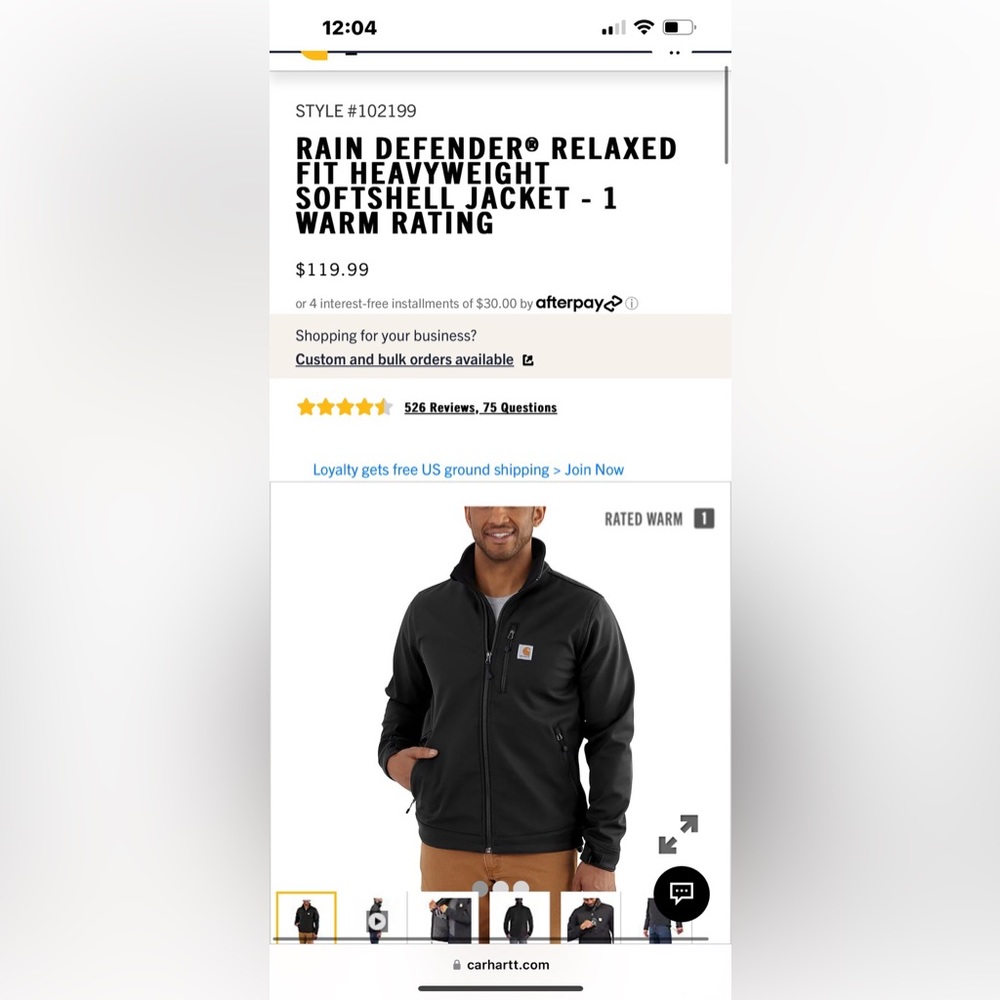 Men’s Carhartt  Jacket